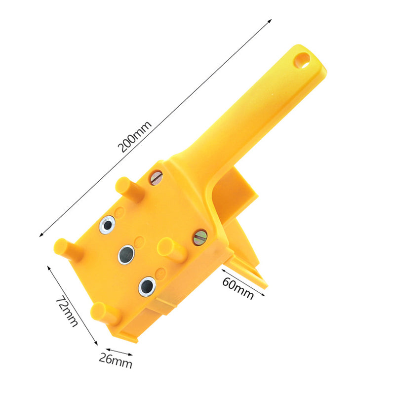 Hand-Held Woodworking Dowel Jig Hole Punch Set with Storage Case ABS Plastic Wood Board Connection 6/8/10mm Hole Locator Tools
