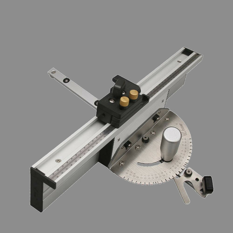 Wnew Miter Gauge Aluminium Profile Fence W/ Track Stop Table Saw Router Miter Gauge Saw Assembly Ruler For Woodworking Tools