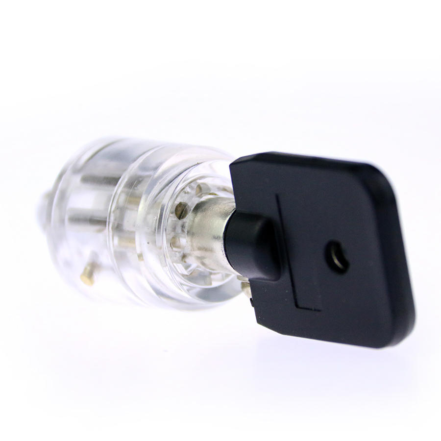 7 Pins Plum Flower Cutaway Practice Transparent Lock Cylinder Lock Pick Tools