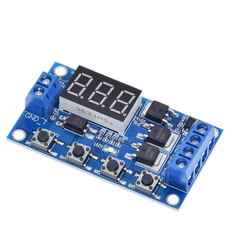 Trigger Cycle Timer Delay Switch 12 24V Circuit Board Dual MOS Tube Control Module