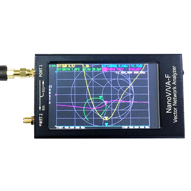 LZNanoVNA-F 50KHz-1500MHz Vector Network Analyzer 4.3 Inch Digital Nano VNA Tester MF HF VHF UHF USB Logic Antenna Analyzer Standing Wave