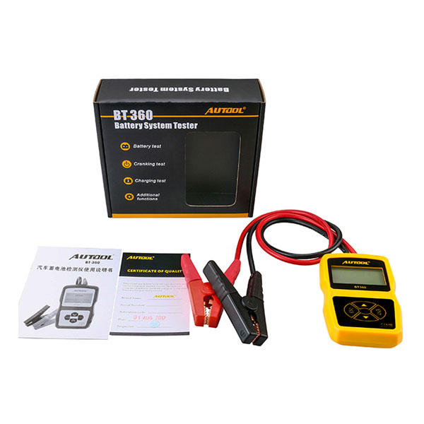 AUTOOL BT360 Digital Analyzer Multi-Languages BAD Cell Test Tools Car Battery Tester