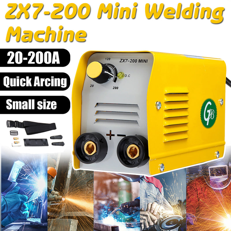 MiniGB ZX7-200 220V 200A Mini Electric Welding Machine IGBT DC Inverter ARC MMA Stick Welder 220V