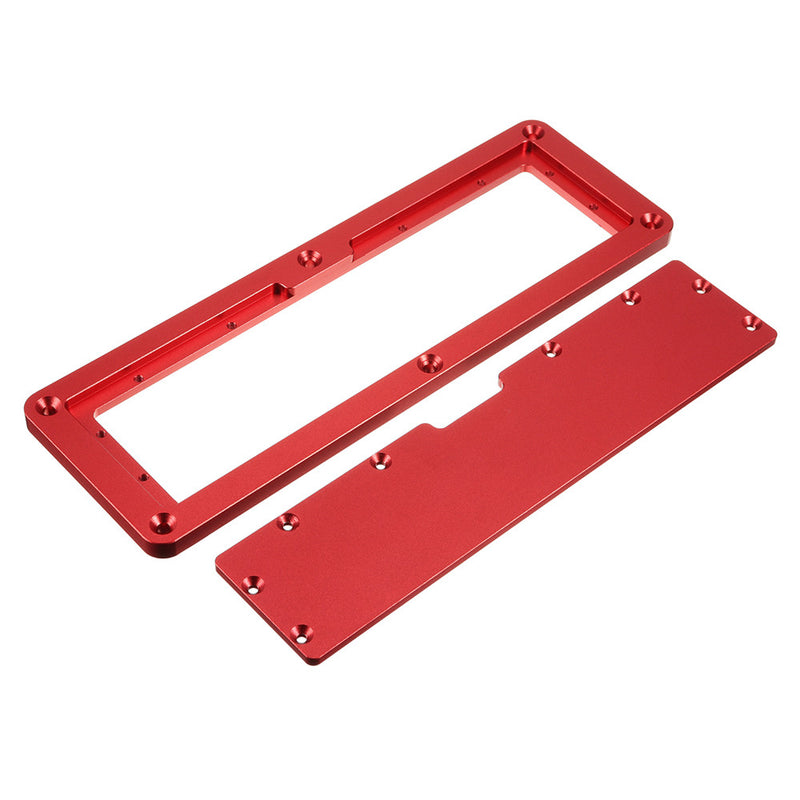 Electric Circular Saw Flip Cover Plate Flip-Floor Table Cover Plate Adjustable Aluminium Router Insert Plate for Table Saw Woodworking Tool