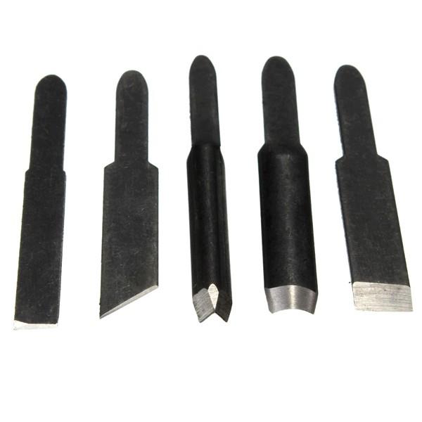 5pcs Carving Blades for Wood Working Carving Chisel Electric Carving Machine Tool