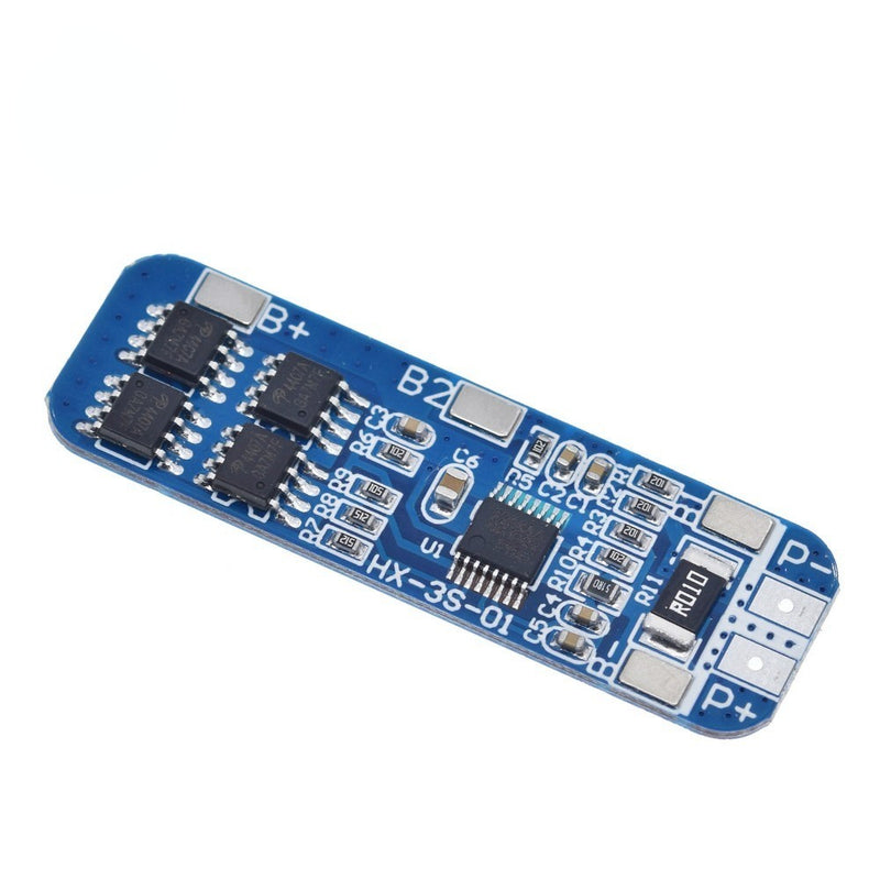 3S 12V 18650 10A BMS Charger Li-ion Lithium Battery Protection Board Circuit Board 10.8V 11.1V 12.6V Electric Blue Battery