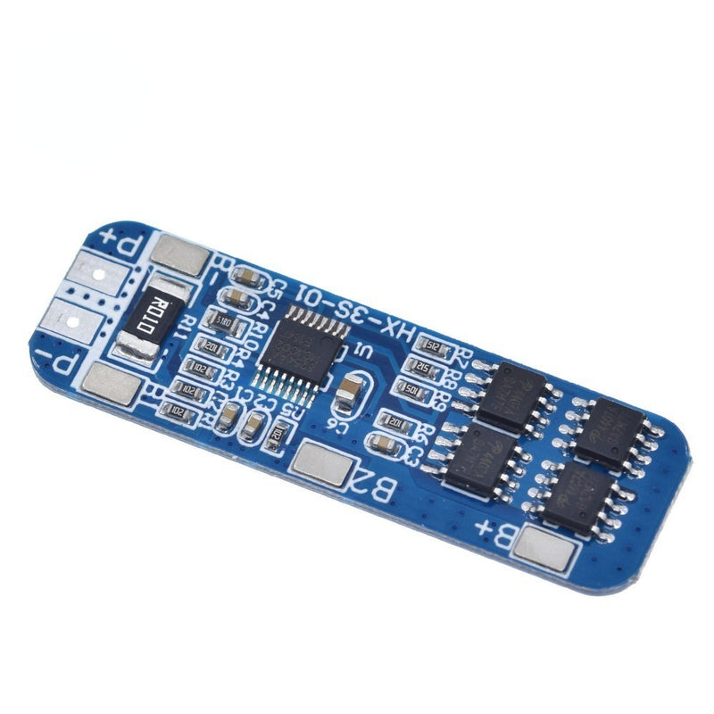 3S 12V 18650 10A BMS Charger Li-ion Lithium Battery Protection Board Circuit Board 10.8V 11.1V 12.6V Electric Blue Battery