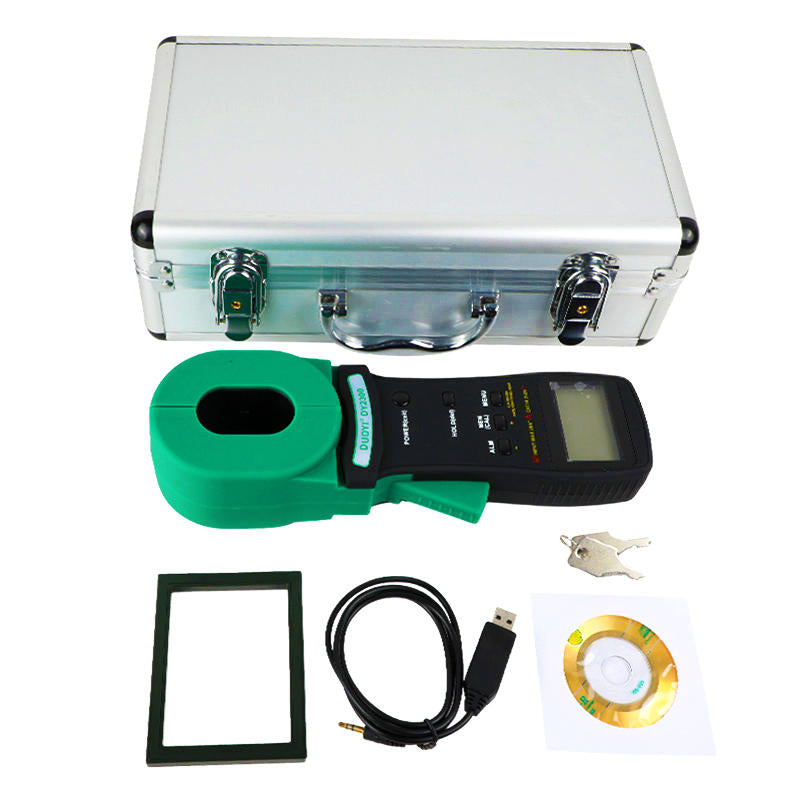 DUOYI DY2300 Digital Clamp on Ground Resistance Tester With 99 data points USB High Accuracy Earth Resistance Tester