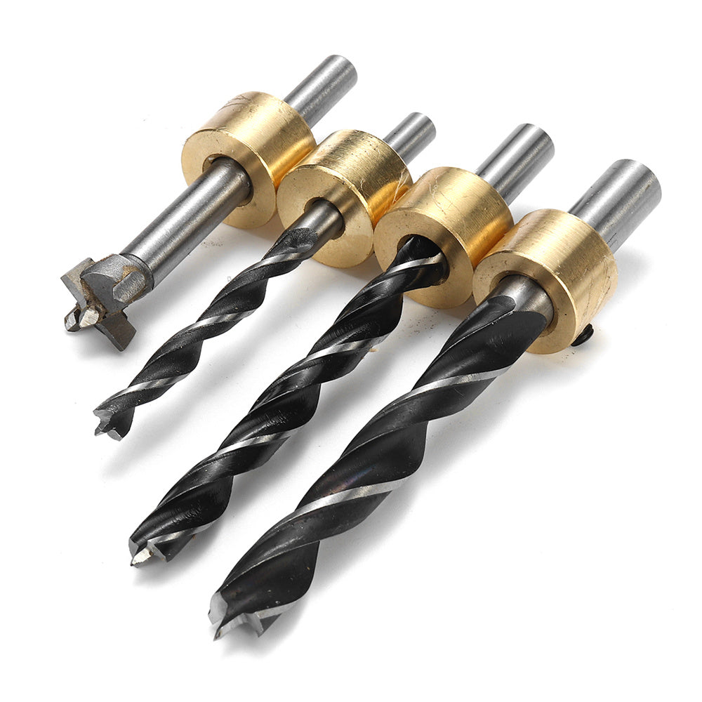 3-In-1 Doweling Jig Kit with Clip Adjustable Hole Puncher Locator Drilling Guide for Furniture Connecting Carpentry Tools