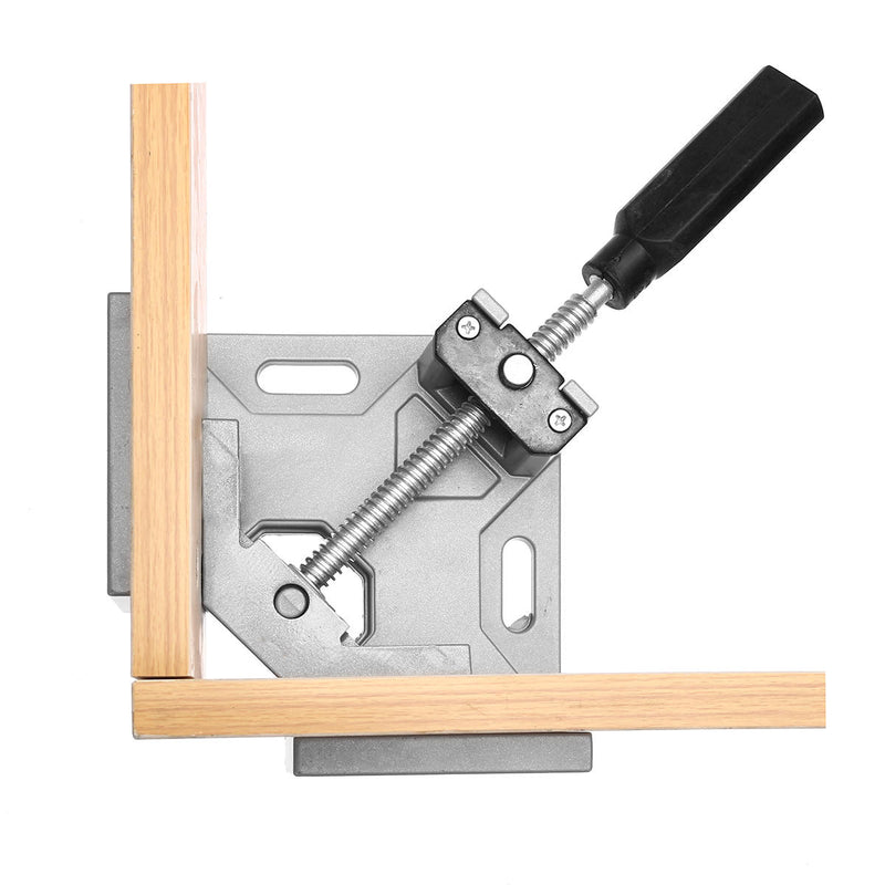 Drillpro Aluminum Alloy 90 Degree Right Angle Clamp Single Handle Corner Frame Clamp Clip Woodworking Tools