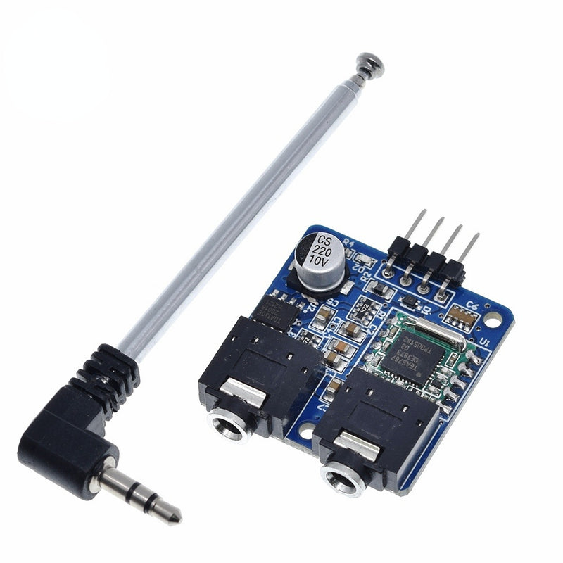 TEA5767 FM Stereo Radio Module for Arduino 76-108MHZ with Free Antenna Reverse Polarity Protection Diode Filtering Sensor