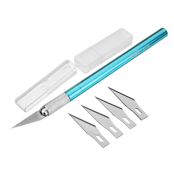 Metal Handle Hobby Cutter Craft with 5pcs Blade Cutting Tool