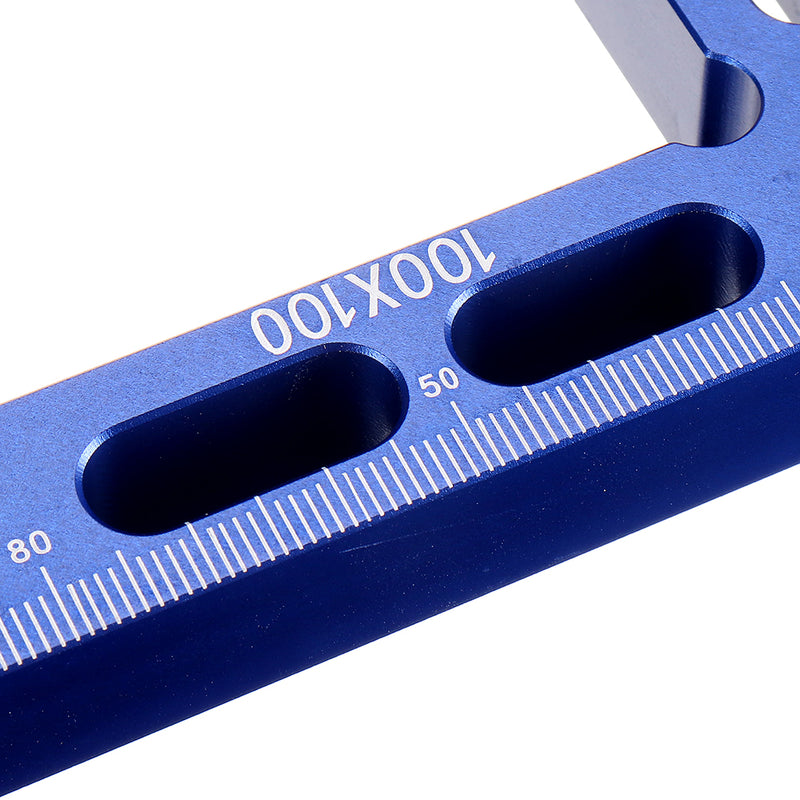 Drillpro 100mm Woodworking Precision Clamping Square L-Shaped Auxiliary Fixture Splicing Board Positioning Panel Fixed Clip Clamp Carpenter Square Ruler