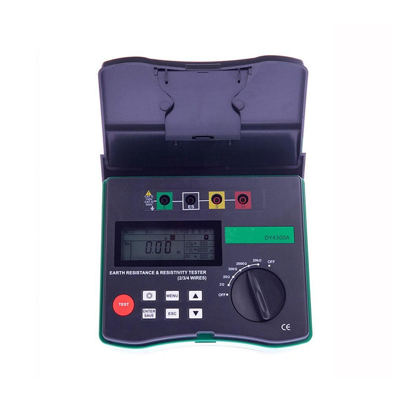 DUOYI DY4300 Digital Earth Resistance Tester 4-Terminal Ground and Soil Resistivity Tester