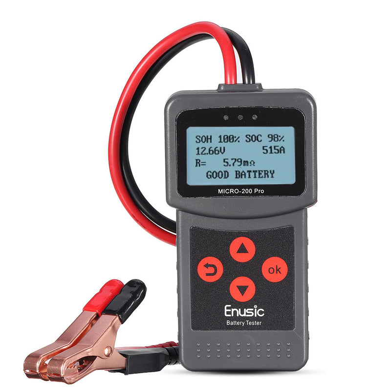 Micro-200Pro 12V Car Motorcycle Battery Tester SAE CCA JIS Digital Battery Analyzer