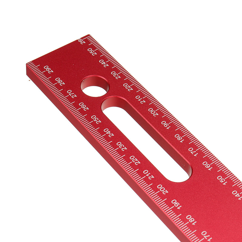 VEIKO 300x200mm Aluminum Alloy Precision Woodworking Square Right Angle Ruler with Base