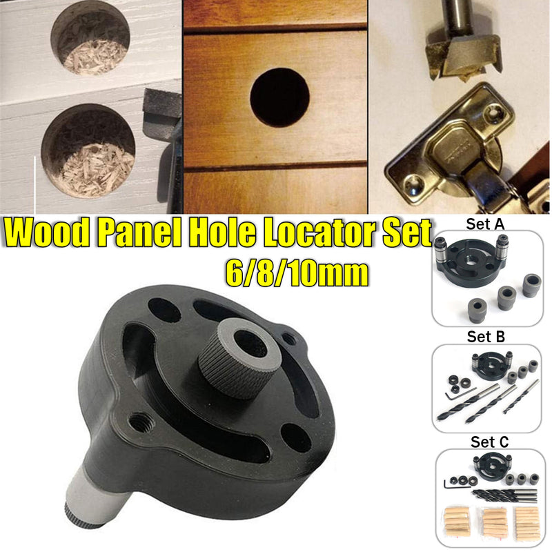 6/8/10mm Dowelling Woodworking Dowel Jig Wood Panel Hole Gauge Drilling Tools