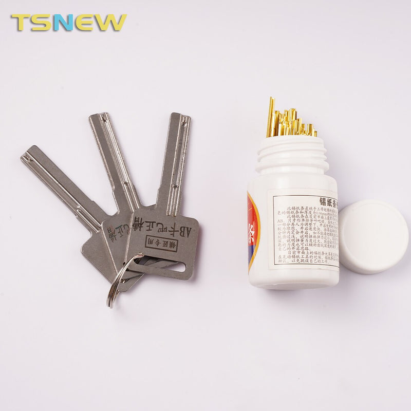 AB Kaba Lock Opening Tool Tin Foil Tool Portable Guide Free Three Models