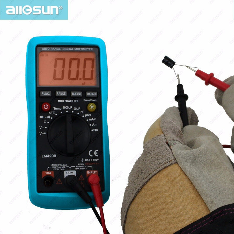 All-Sun EM420B Digital Multimeter Diode Transistor Battery Tester AC/DC Ammeter Voltmeter Ohm Portable Meter Voltage Meter