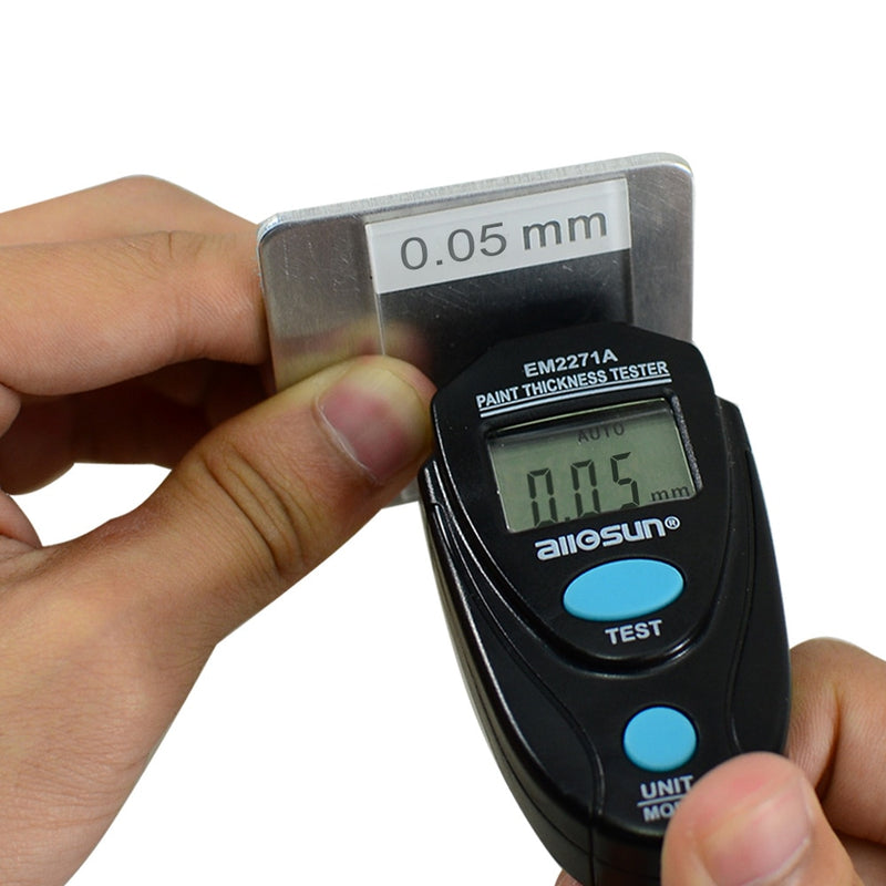 ALL SUN EM2271A Upgrated Digital Thickness Gauge Fe/NFe 0.00-2.20mm Coating Meter Car Thickness Meter