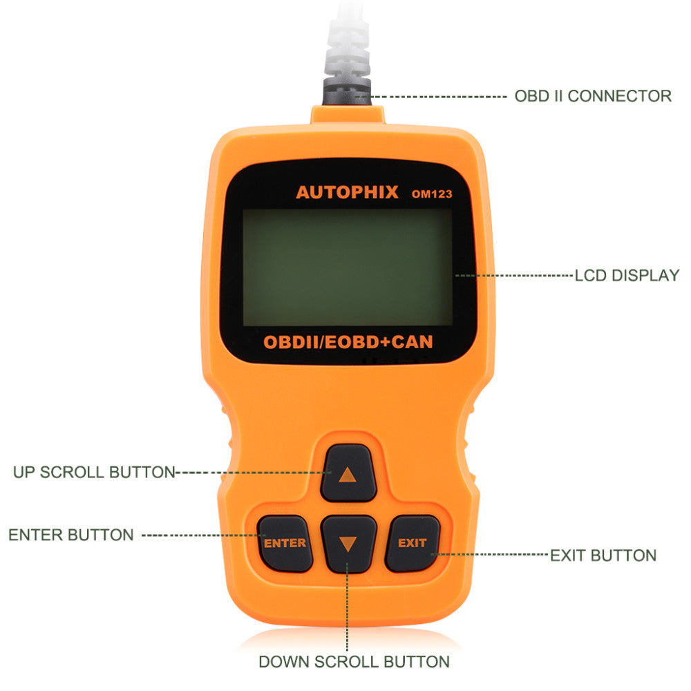 AUTOPHIX OBDMATE OM123 CAN OBD2 EOBD Engine Scanner