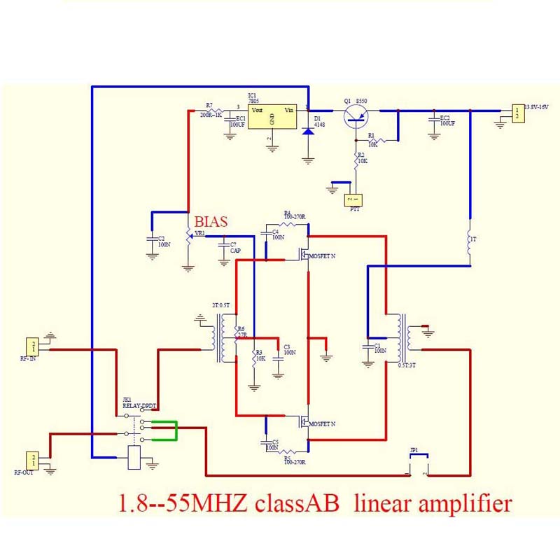Assembled 100W SSB Linear HF Power Amplifier with Heatsink for YAESU FT-817 KX3 Cw AM FM Amplificador Audio C5-001