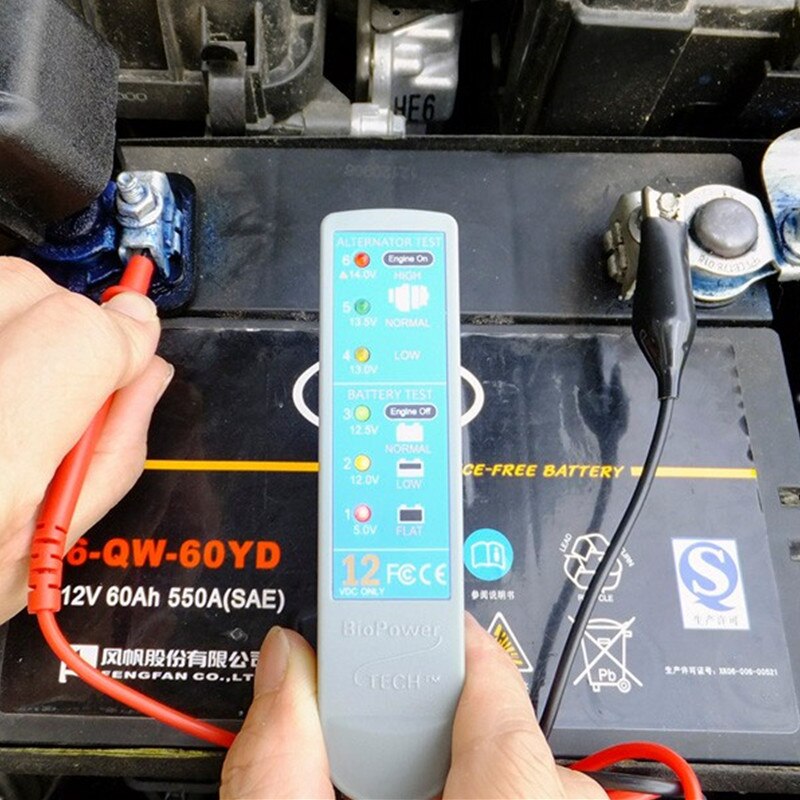 Car BioPower TECH Vehicle Charging System Analyzer Battery Tester Auto Circuit Tester Car Repair Tool 12V
