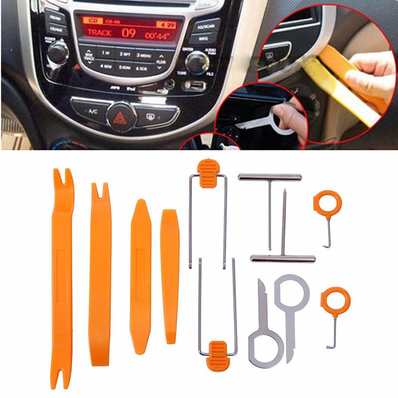 Car Radio Door Clip Panel Trim Dash Audio Removal Open Installer Pry Tool Hand Tool Set
