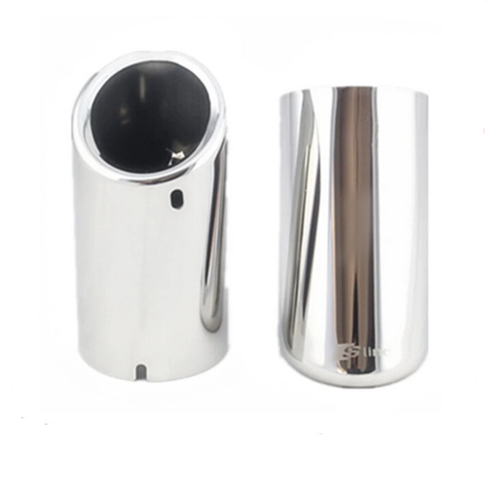 Car Rline Tail Throat Exhaust Pipe For Audi A1 A3 A4L A5 A6L Q3 Q5 Tail Pipe Car Exhaust Pipe Cover Muffler Tip