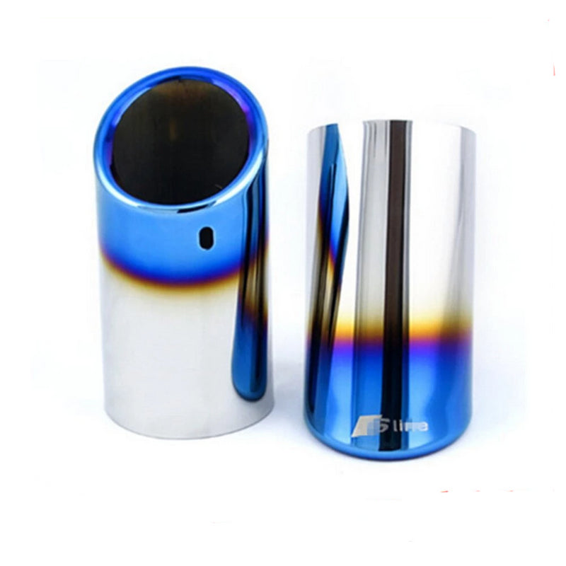 Car Rline Tail Throat Exhaust Pipe For Audi A1 A3 A4L A5 A6L Q3 Q5 Tail Pipe Car Exhaust Pipe Cover Muffler Tip