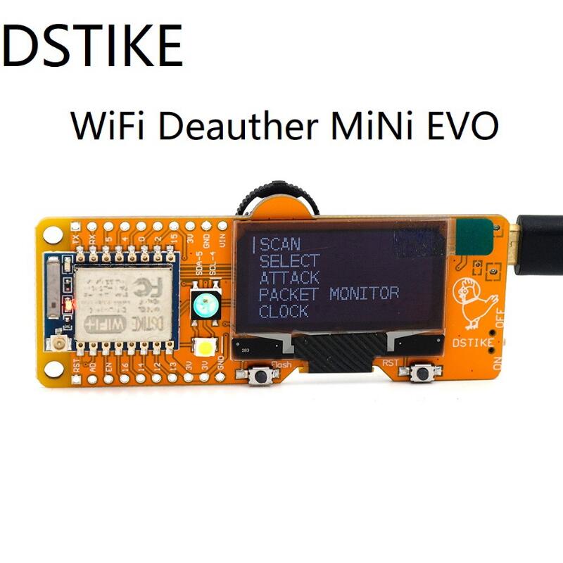 DSTIKE WiFi Deauther MiNi ESP8266/ESP-07 OLED 5V 0.8A D2-008
