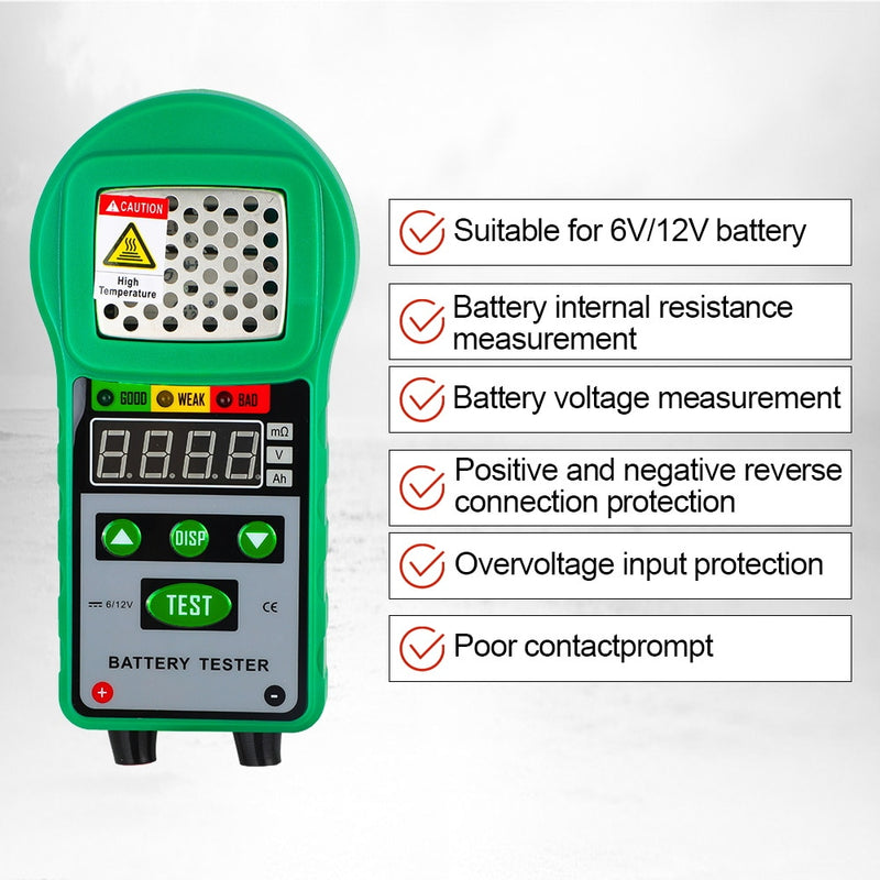 DUOYI DY225 Car Battery Tester Analyzer Automotive Resistance Test Auto for Electric Battery Energy Storage Marine
