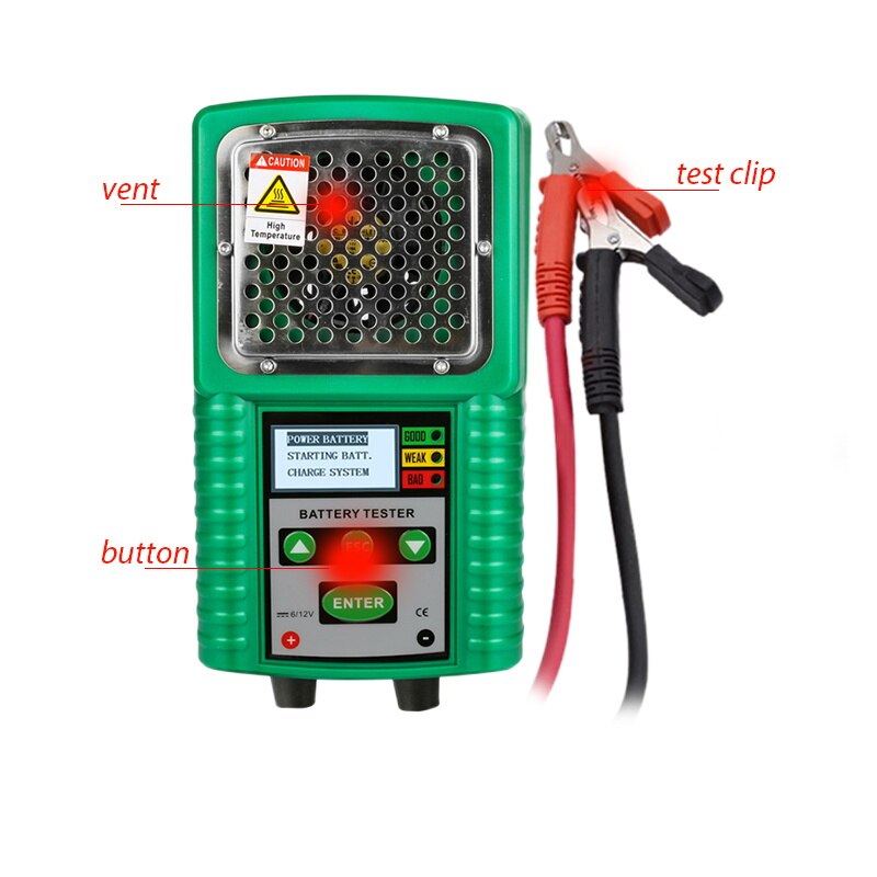 DUOYI DY226A 3 In 1 Car Battery Tester Traction Auto Power Load Starting Charge CCA Test Tool Battery Measurement