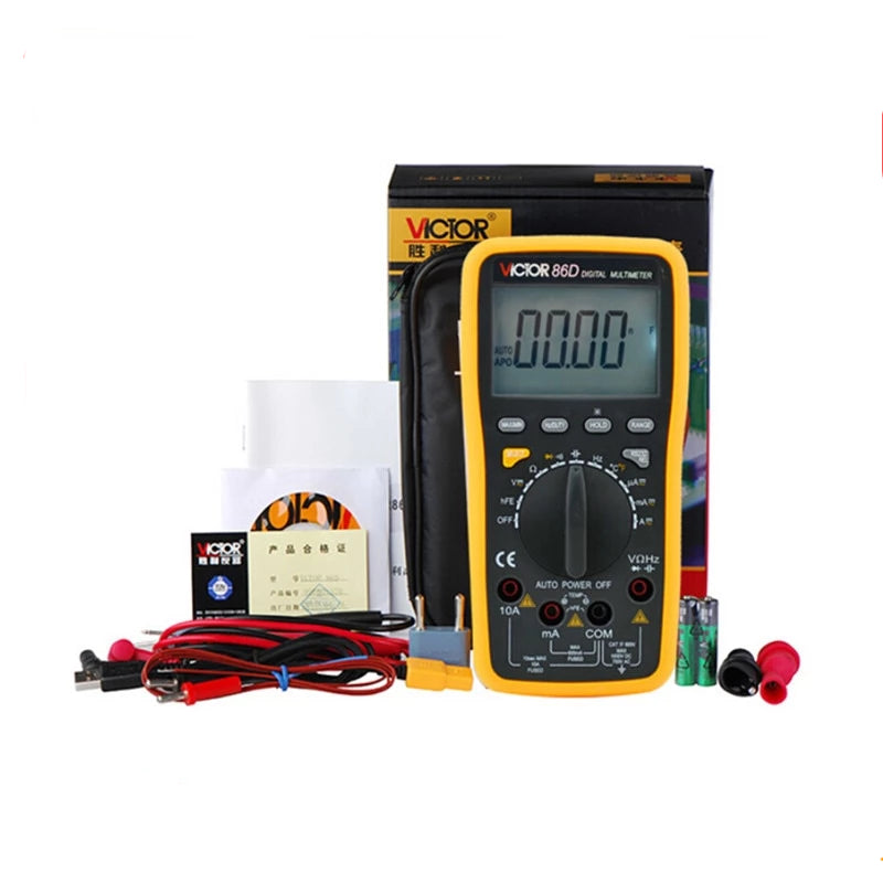 Digital Multimeter Meter VC86D Victor Multimeter VC30274 with RS232 USB and English Manual