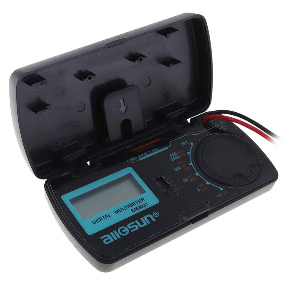 EM3081 Digital Multimeter 3 1/2 1999 t AC/DC Ammeter Voltmeter Ohm Portable Meter Voltage Meter - Cartoolshop