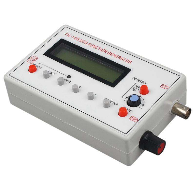 FG-100 DDS Signal Generator Frequency Counter 1Hz-500KHz Sine Wave / Triangles and Sawtooth Wave Adjustable Frequency Amplitude