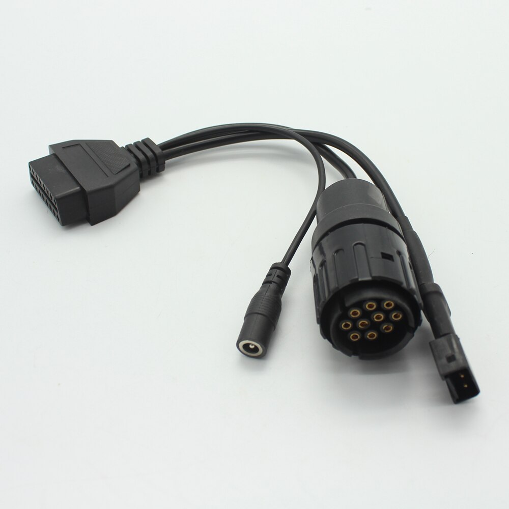 ICOM D Motorcycles Motobikes Diagnostic Cable for BMW 10 Pin Adaptor to OBD2 16pin Connect Cable - Cartoolshop