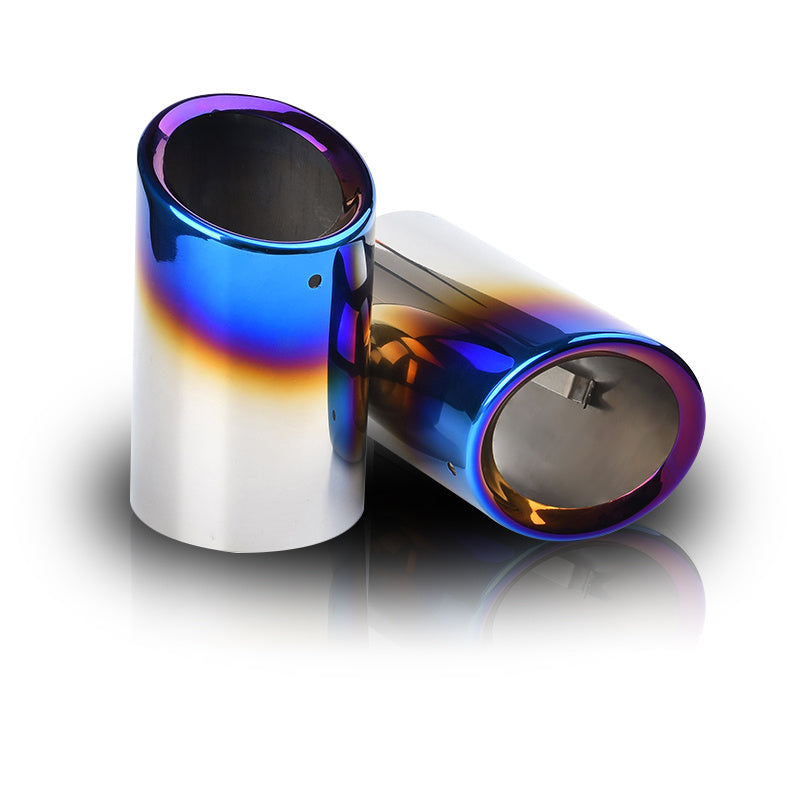 Rline Tail Throat Car Exhaust Pipe Muffler Tip For Audi A1 A3 A4L A5 A6L Q3 Q5 Tail Pipe 1Pair - Cartoolshop