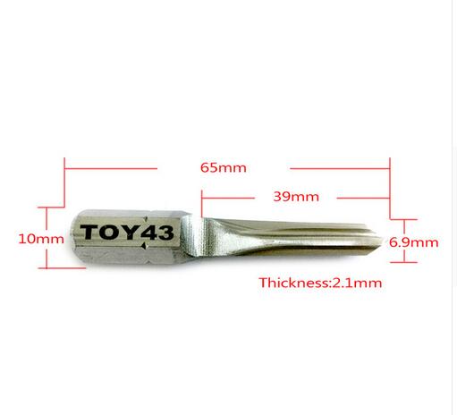 TOY43 Power Key Locksmith Tools for Car,Stainless Steel Hard Strong Key TOY43 Car Key