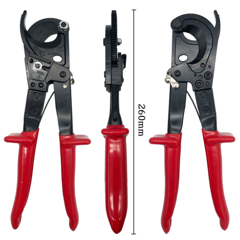 HS-325A RaThet Cable Cutter Tools Max Ratcheting Ratchet Cable Cutter Germany Design Wire Cutter Plier
