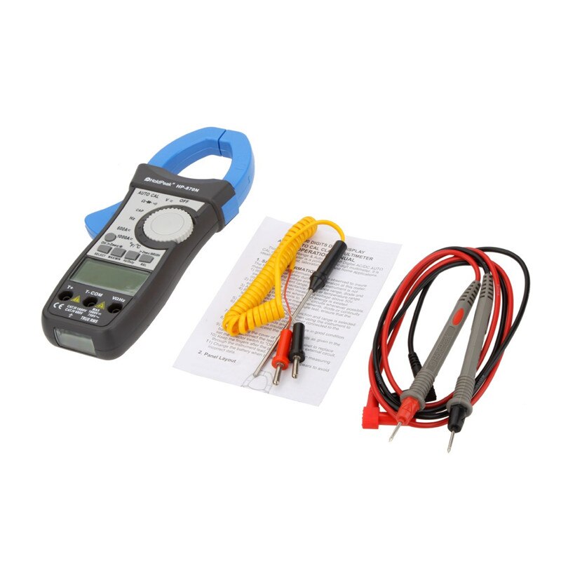 HP-870N Auto Range DC AC Digital Clamp Meter Multimeter Temperature Meter True RMS Frequency - Cartoolshop