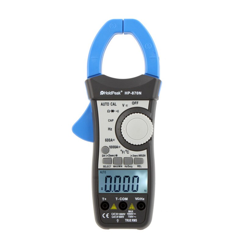 HP-870N Auto Range DC AC Digital Clamp Meter Multimeter Temperature Meter True RMS Frequency - Cartoolshop