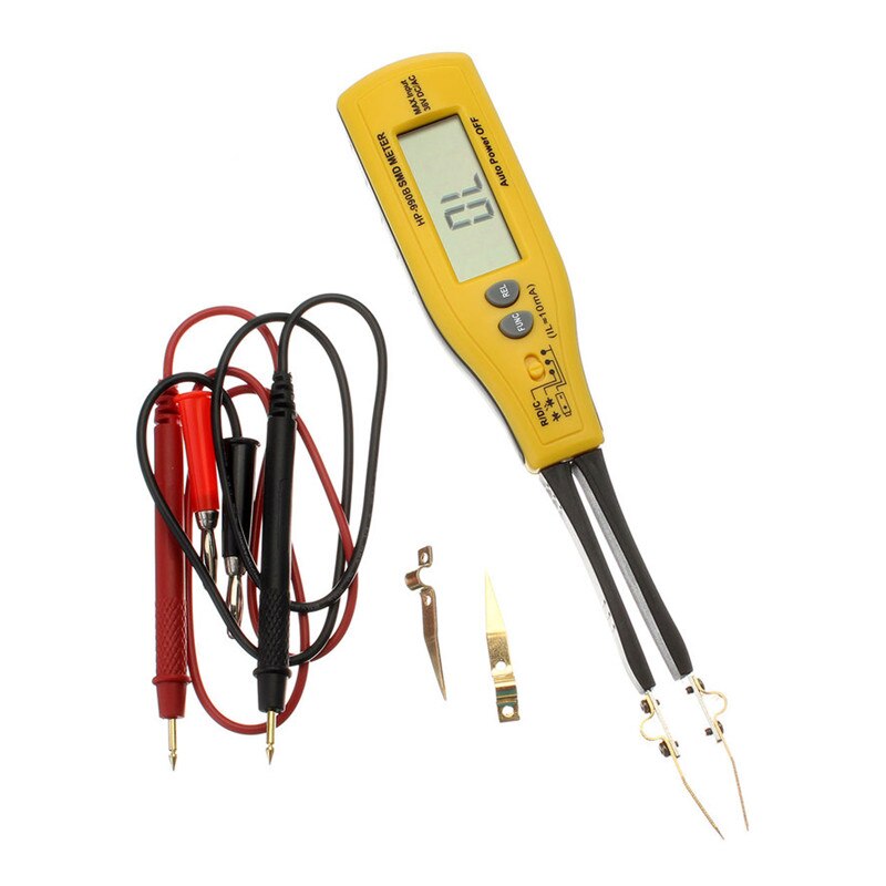 HP-990B SMD Multimeter Diode Capacitance Resistance Tweezers Meter Auto Range Meter Resistor Capacitor Continuity Battery Tester - Cartoolshop