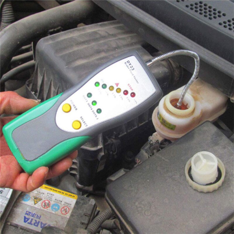 DUOYI DY23 Brake Fluid Tester Oil Inspection Detector LCD DOT3 DOT4 DOT5 Goose Neck MAR22
