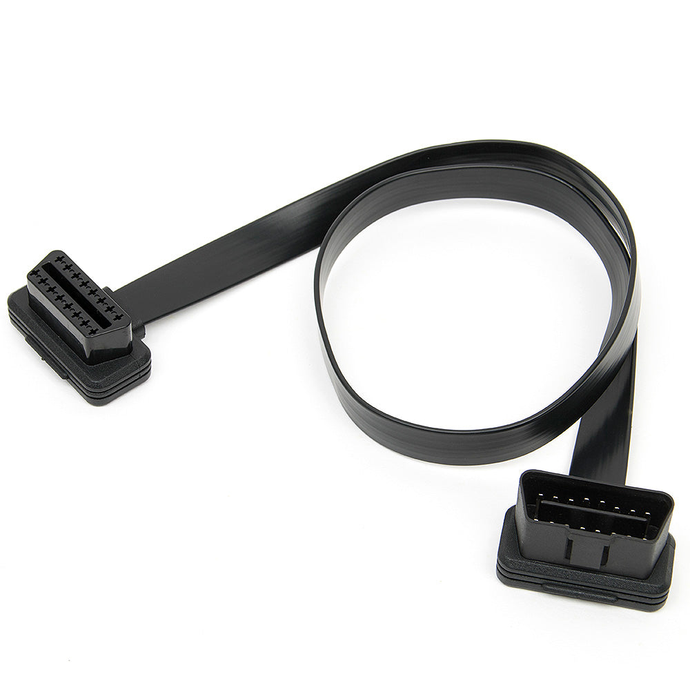Flat 16Pin Male to Female Extension OBD2 Noodle Connector Cable ELM327 - Cartoolshop