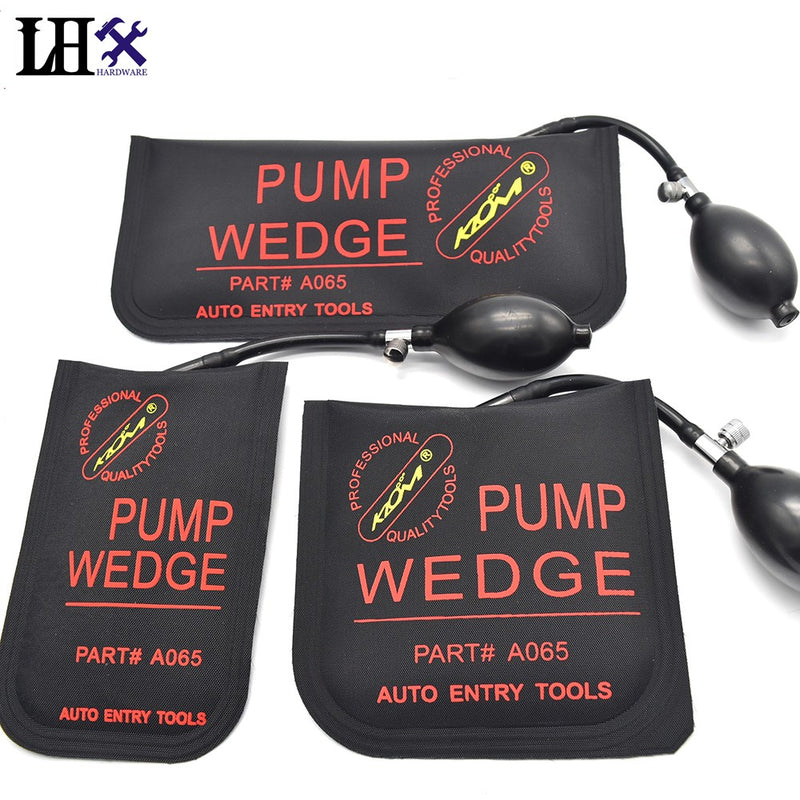 3pcs/Set KLOM Pump Wedge Locksmith Hand Tools Auto Air Wedge Airbag Lock Pick Set Open Car Door Lock