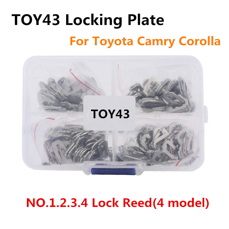 200pcs TOY43 Car Lock Plate CarLock Reed Locking Plate For Toyota NO.1.2.3.4 Lock Reed 4 model Auto Lock Repair