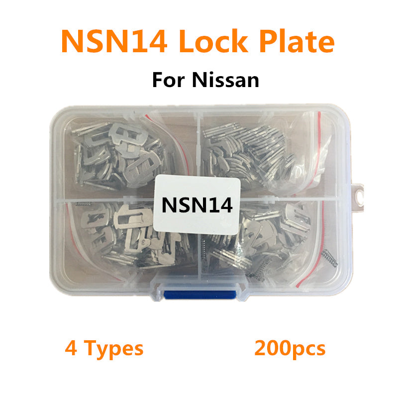200pcs NSN14 Car Reed Lock Plate Locksmith Tools for Nissan