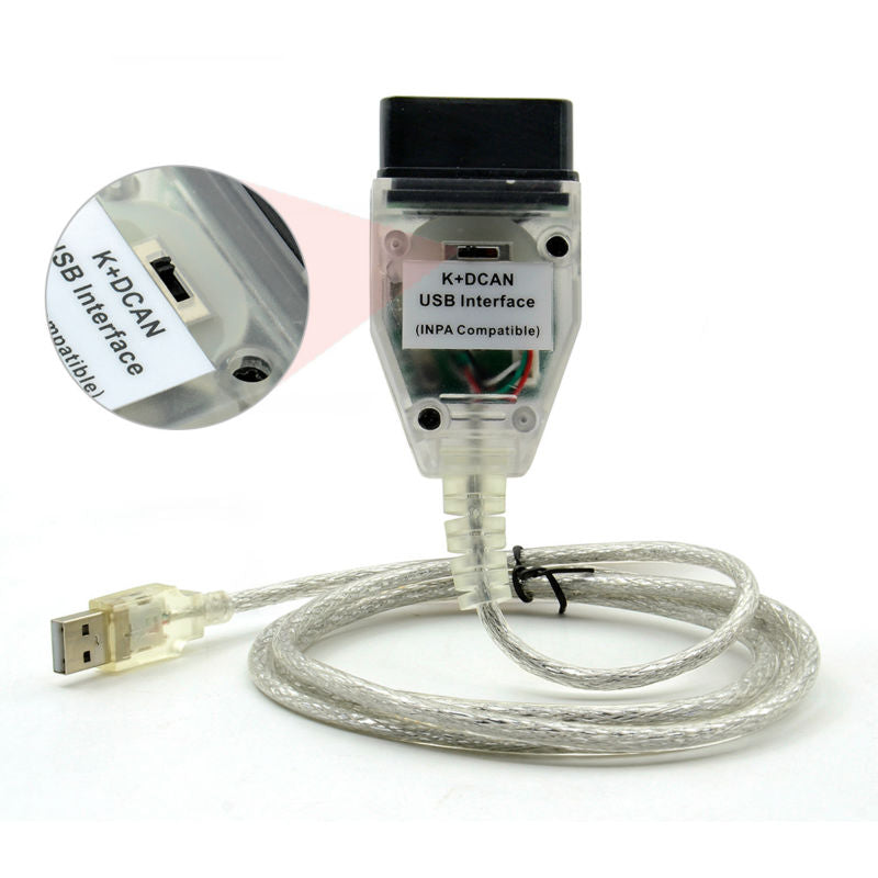 Inpa Ediabas K+DCAN USB Interface For BMW E46 INPA K+CAN K CAN INPA FT232RL Chip - Cartoolshop