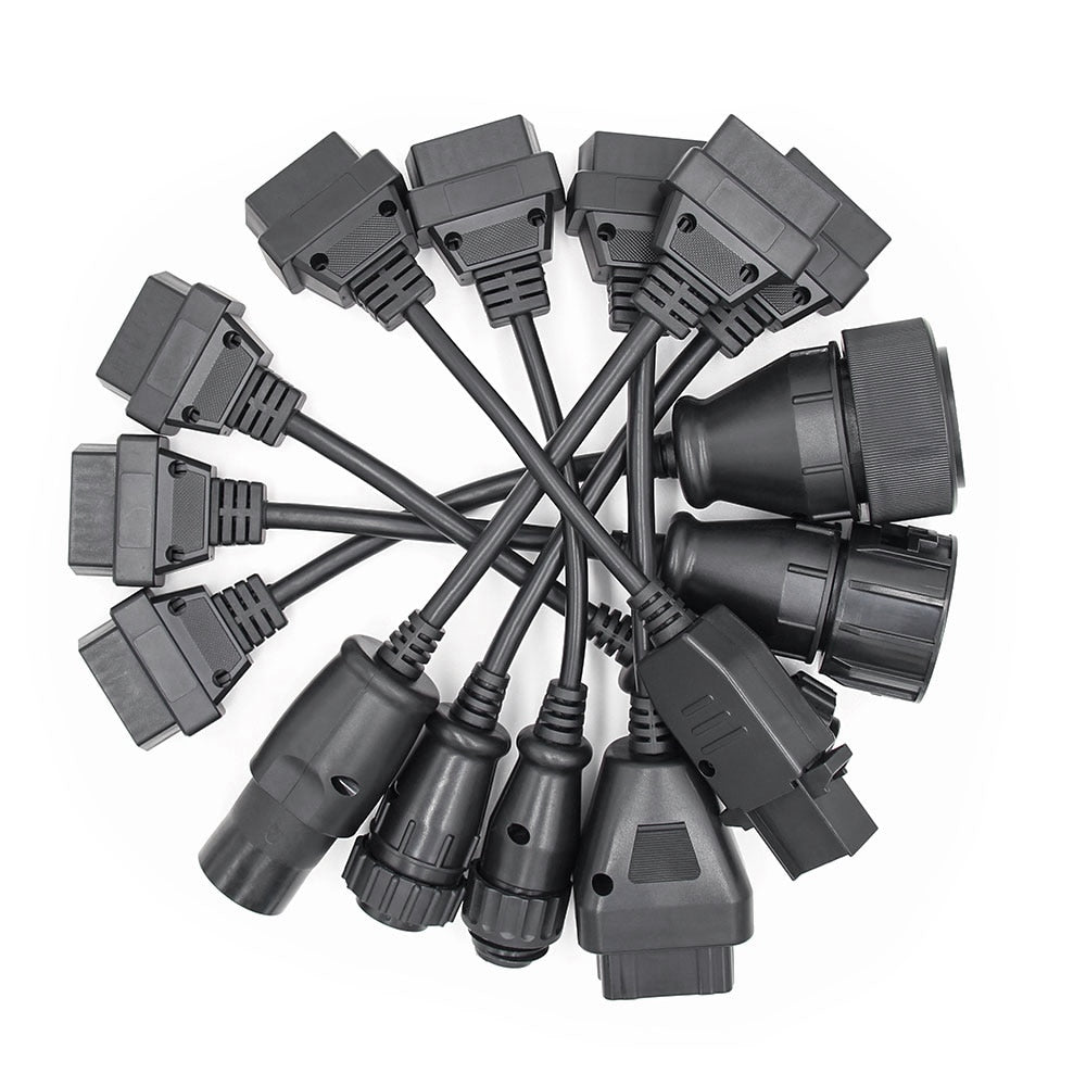 Truck Full Set TCS Truck 8 Cables CDP PRO Scanner Connecter Diagnostic Cable for VD600 CDP - Cartoolshop